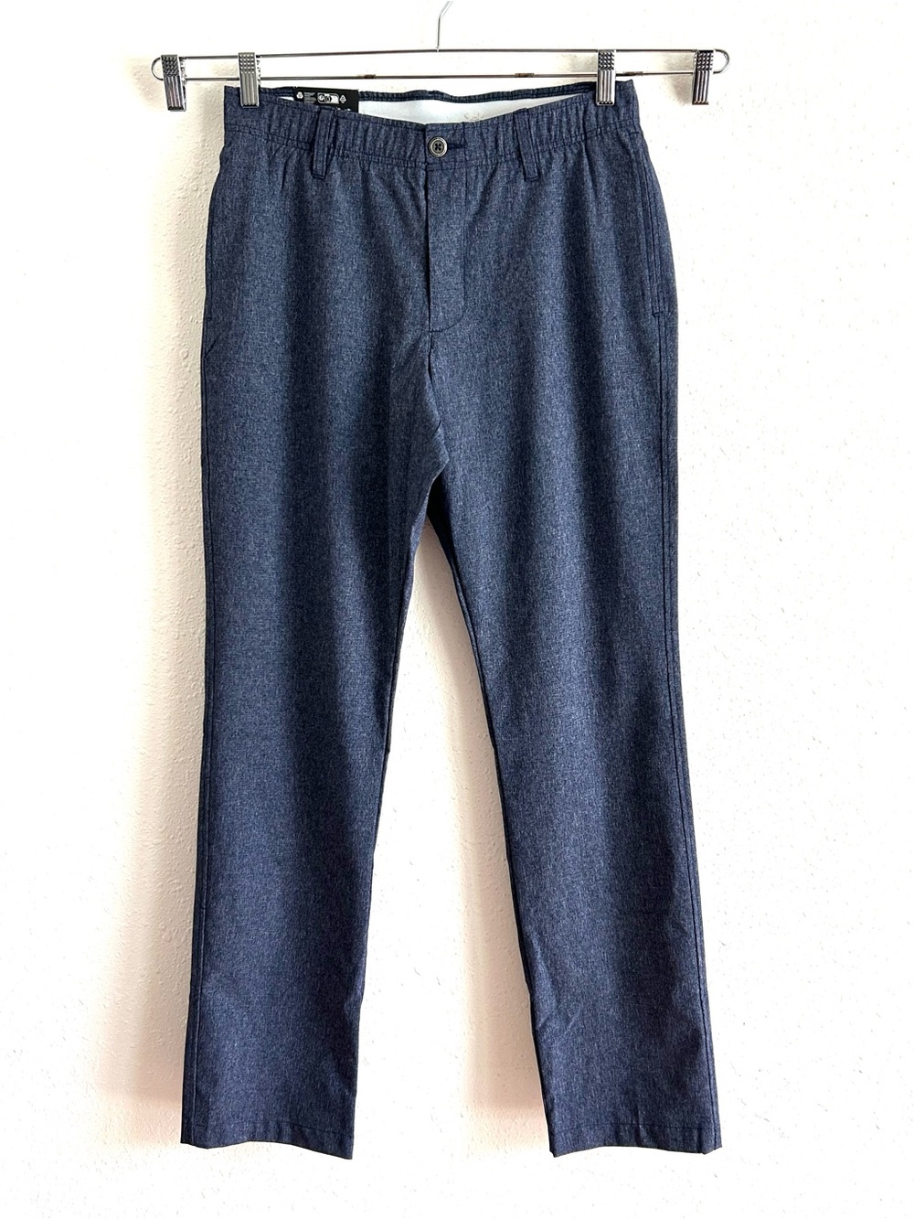 Under Armour Golf Pants Men's Size 32x34 Blue Straight Leg Elastic Waist